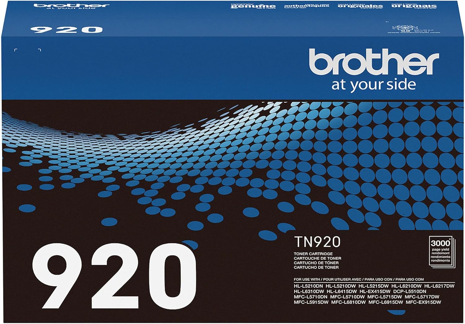 Brother Genuine TN920 Toner Cartridge for Reliable Printing