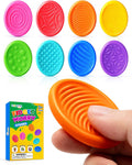 Fidget Toys Kids Sensory Stones: 8 Textured Silicone Stones - Calming