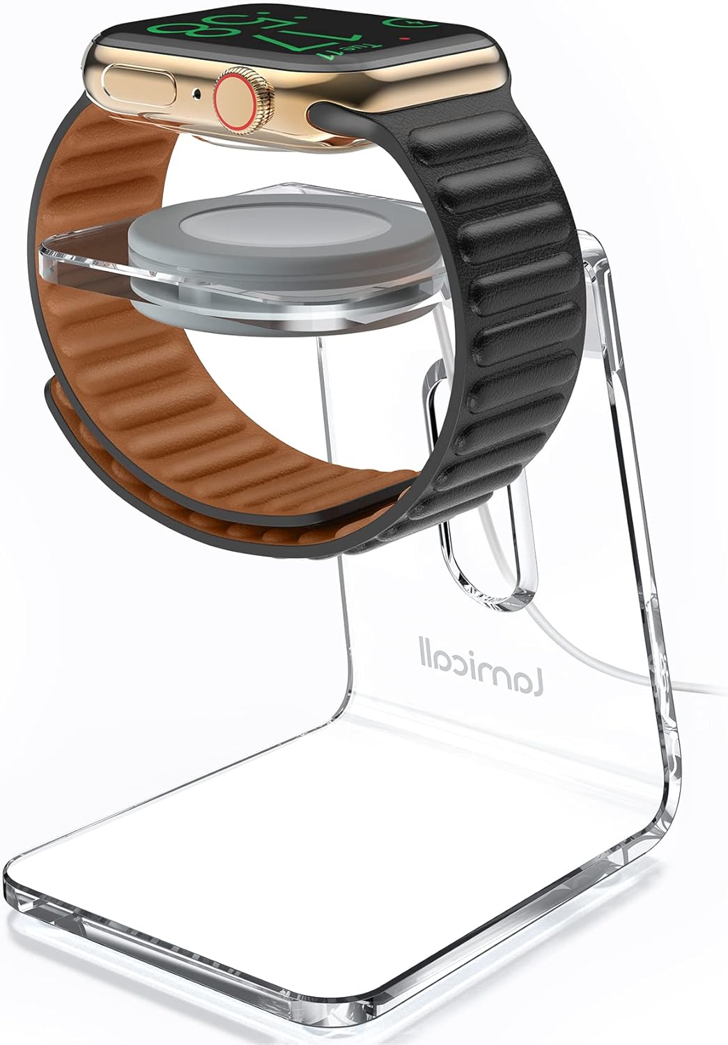 Clear Acrylic Apple Watch Stand - Lamicall Nightstand Dock