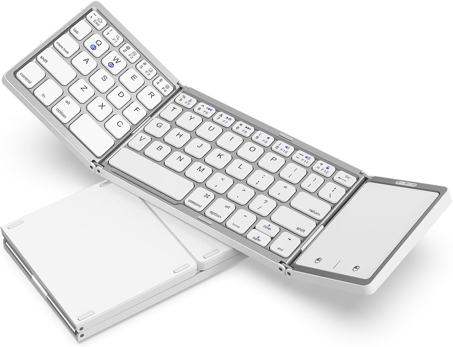 Portable Tri-Fold Bluetooth Keyboard for Any Device by seenda