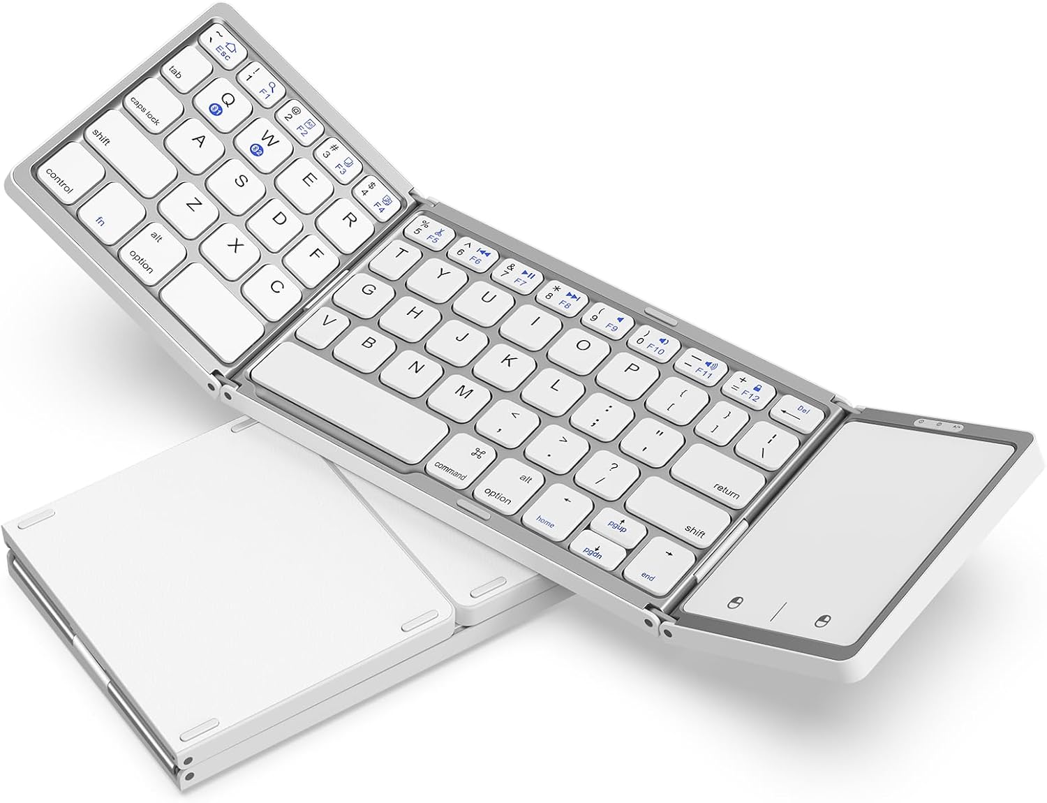 Portable Tri-Fold Bluetooth Keyboard for Any Device by seenda