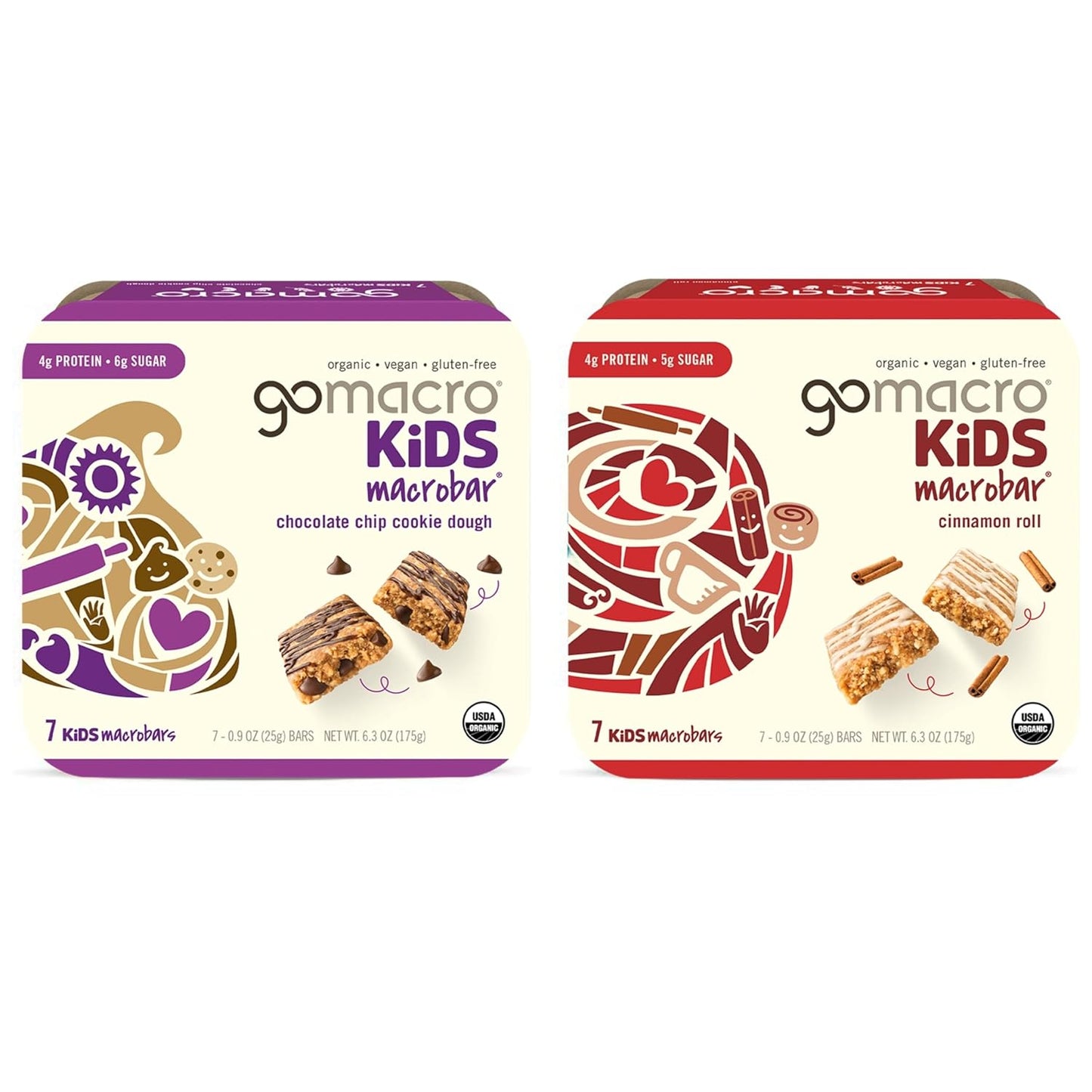 GoMacro MacroBar Organic Vegan Protein Bars - Mocha Chocolate Chip