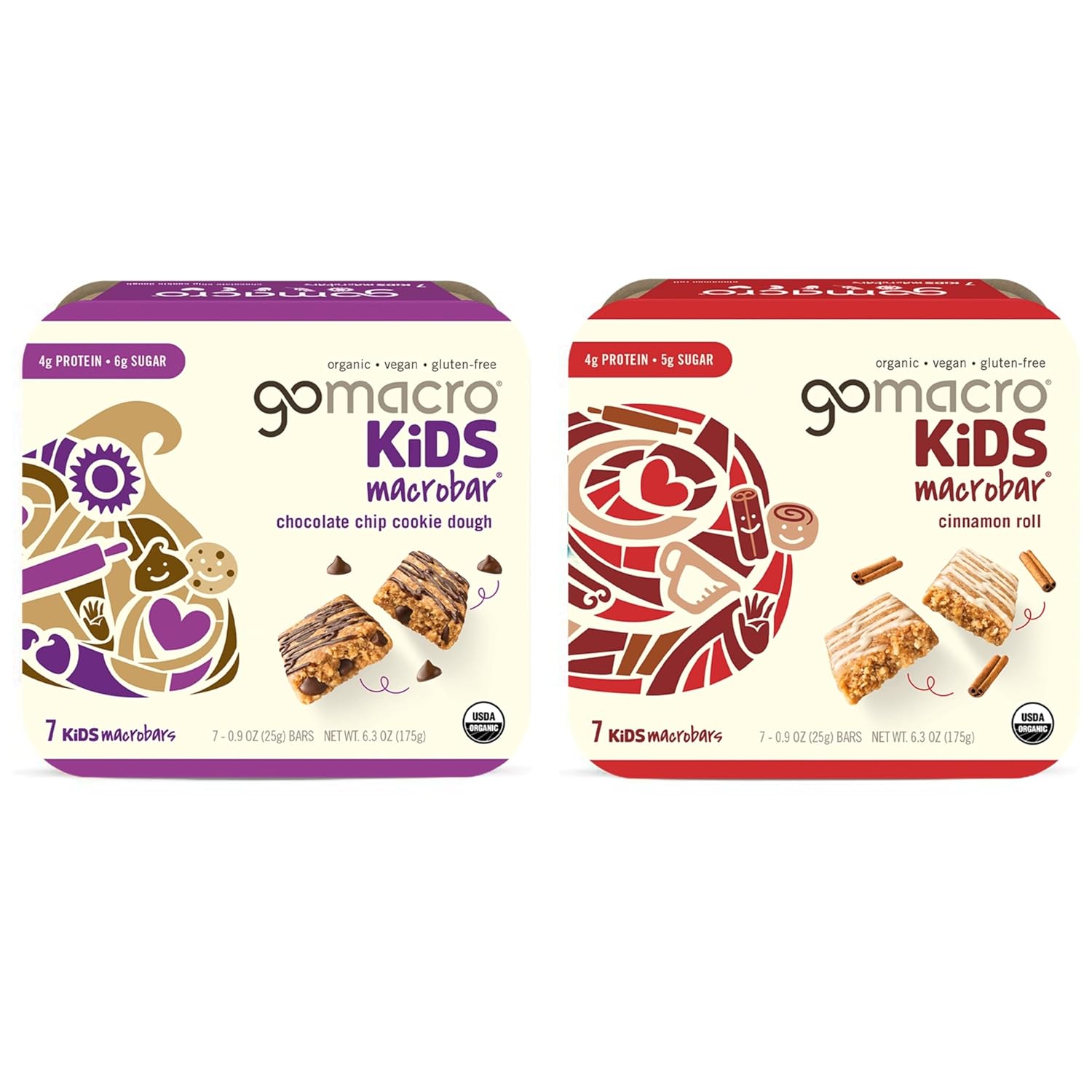 GoMacro MacroBar Organic Vegan Protein Bars - Mocha Chocolate Chip