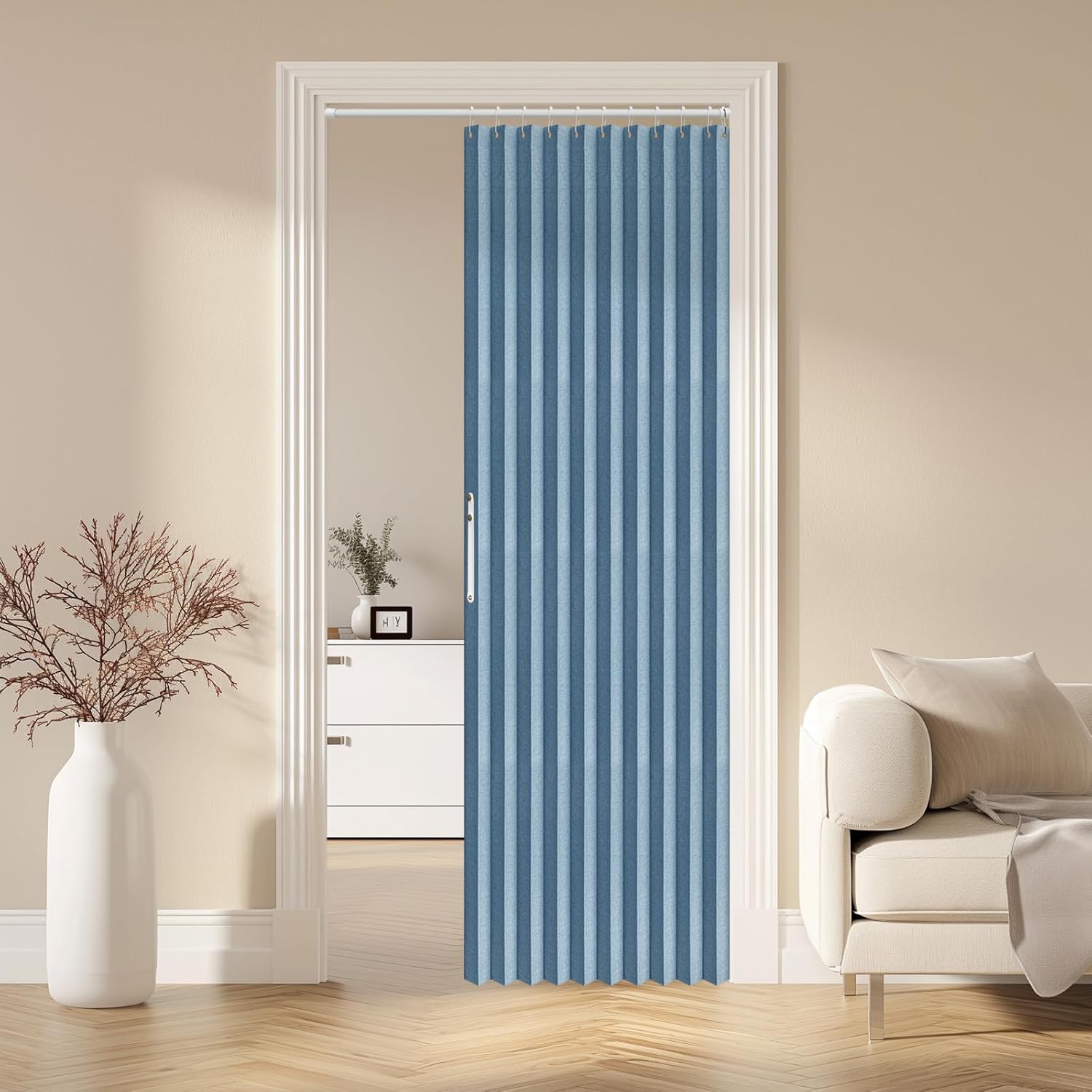 AJAZZ 100% Blackout Accordion Doors for Stylish Home Decor