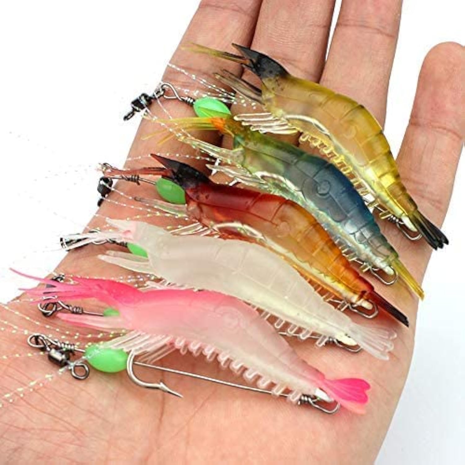 OriGlam 5pcs Luminous Shrimp Lure Set - Irresistible Shrimp Bait!