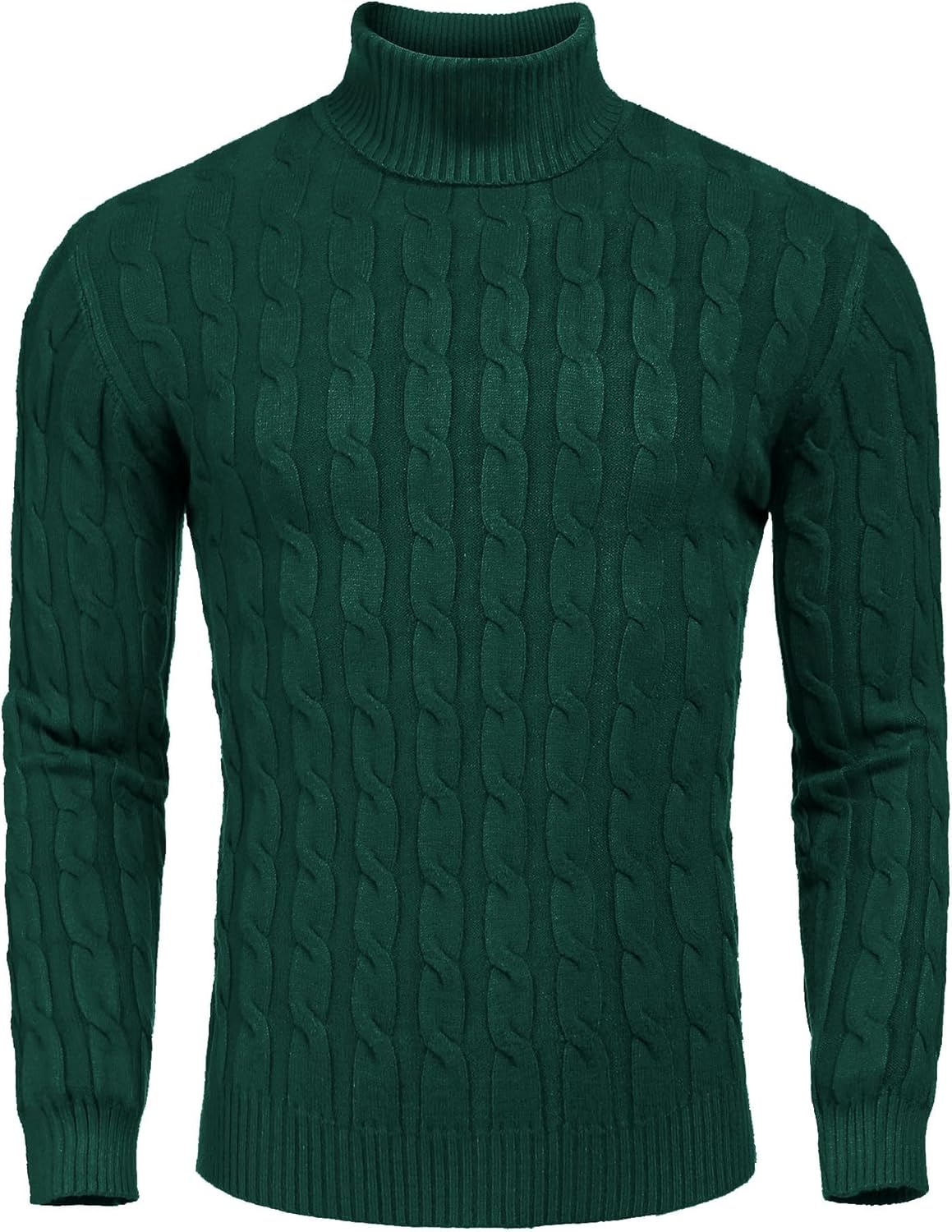 Men's Slim Fit Turtleneck Sweater for Casual Style and Comfort