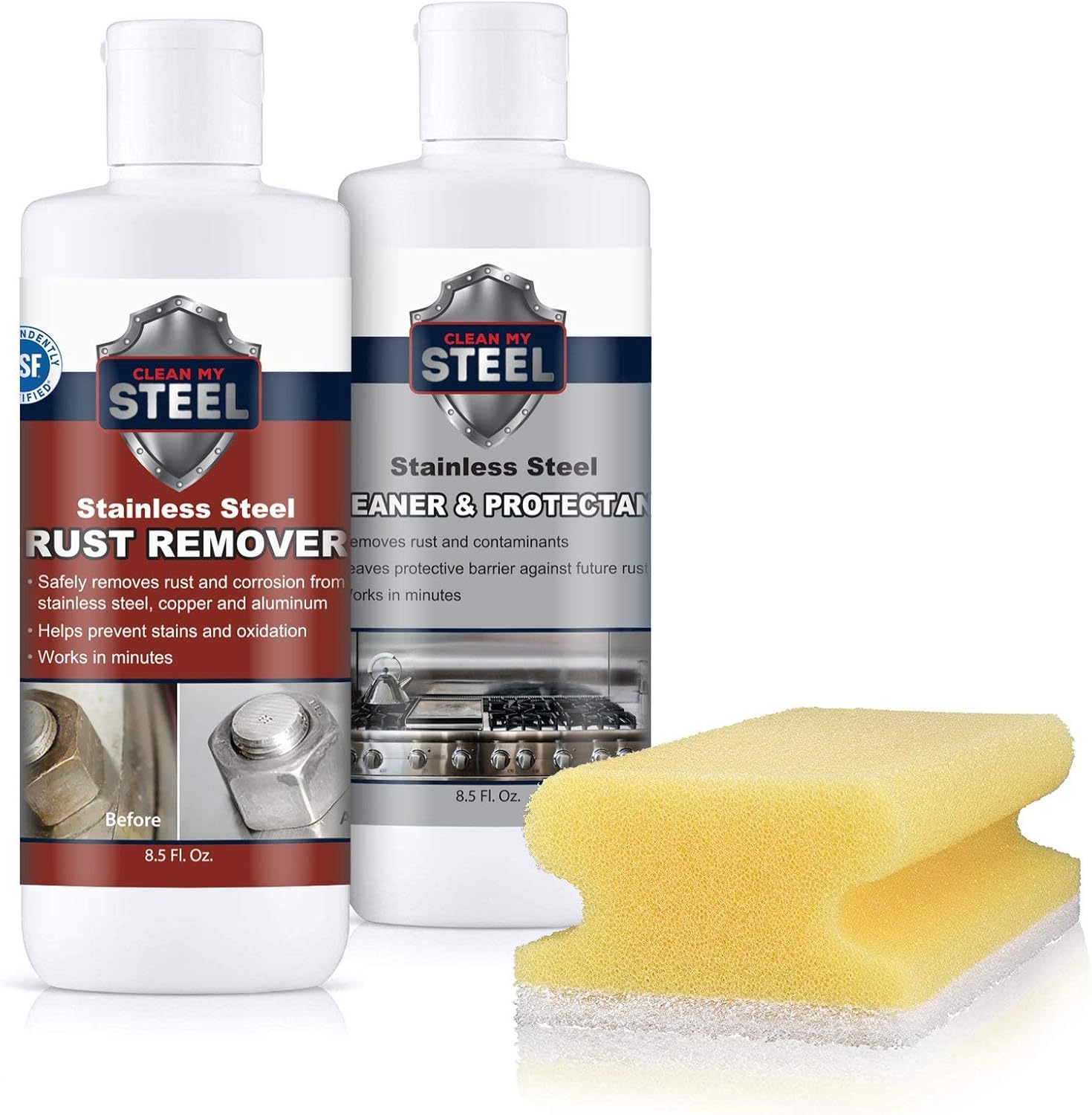 Stainless Steel Rust Stain Remover Kit for Food Areas Safe Use