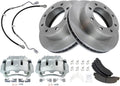 TRQ Front Brake Pad & Rotor Kit Compatible with 2000-2004 Ford F-250