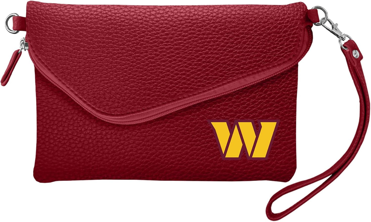 Littlearth NFL Pebble Fold Over Crossbody Purse for Fans