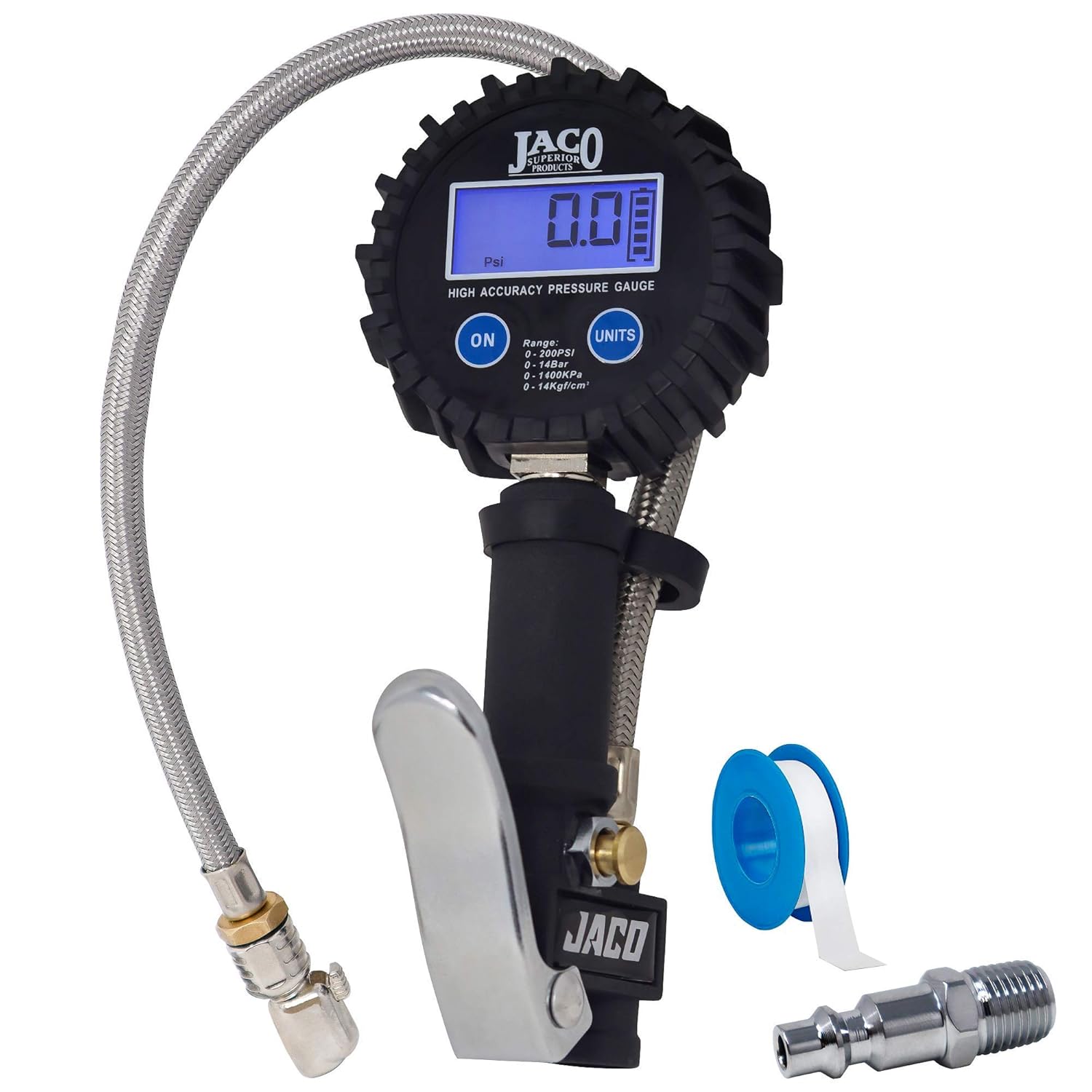 JACO FlowPro Digital Tire Inflator - 200 PSI Precision