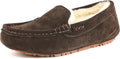 Cozy Faux Fur Micro Suede Moccasins for Indoor and Outdoor Use