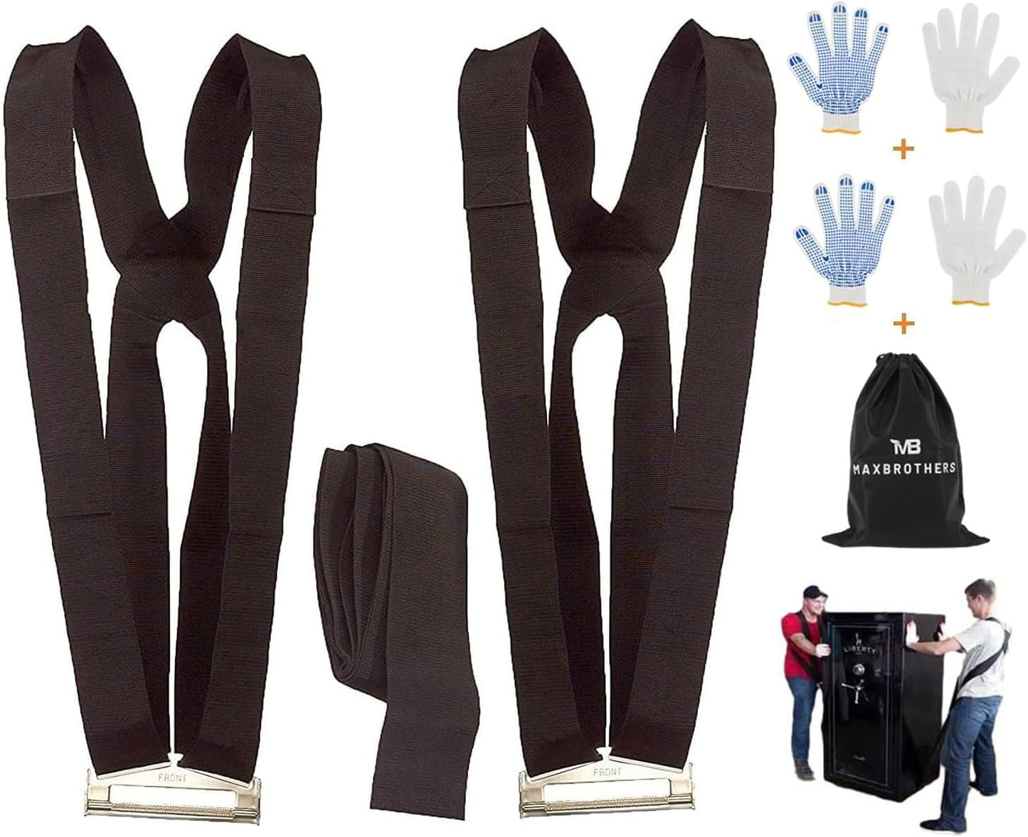 Moving Straps for 2 Movers - Ergonomic Lifting Solution