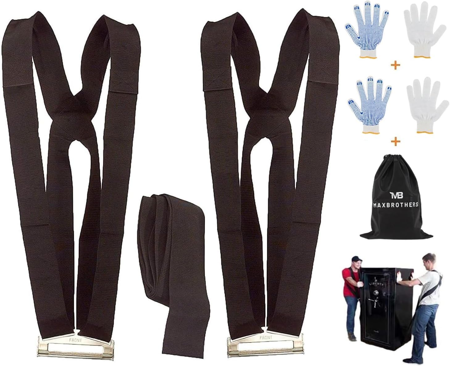 Moving Straps for 2 Movers - Ergonomic Lifting Solution