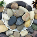 20lbs Natural River Rocks 1-2in Premium Pebbles - Smooth Garden Accent