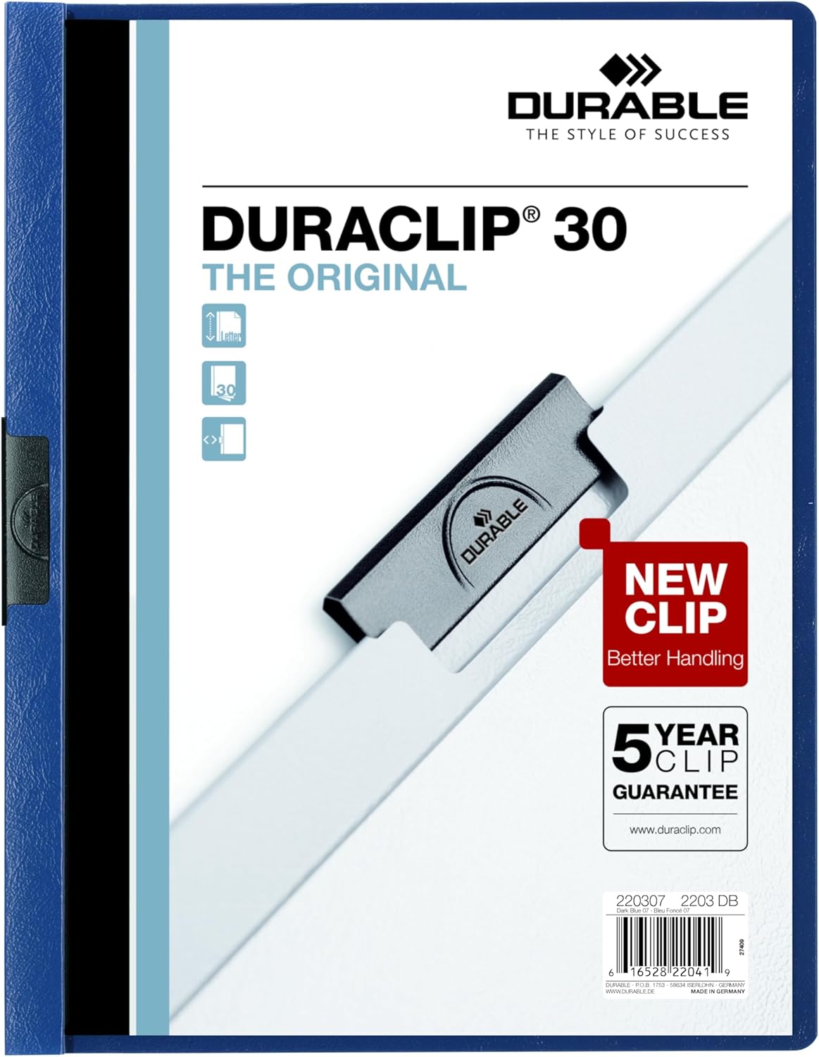 Durable Report Cover with DURACLIP for Professional Presentations
