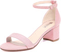 IDIFU Women's Cookie-LO Low Block Heels Chunky Sandals (Style JS7Z)