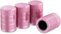 CKAuto Tire Valve Stem Caps Pink, 4 pcs Pack - Corrosion Resistant