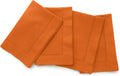 Solino Home Cotton Linen Napkins Set of 4 - Pumpkin Hemstitch