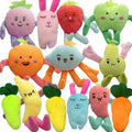 Cute Carrot Fruits Dog Squeaky Toys for Pet Puppy Small Dog - Pack