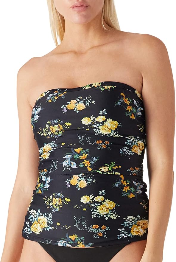 Ocean Blues Women's Bandeau Tankini Top for Stylish Comfort