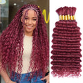 Human Braiding Hair 150g 14in 6 Bundles Deep Wave Ombre - Boho Volume