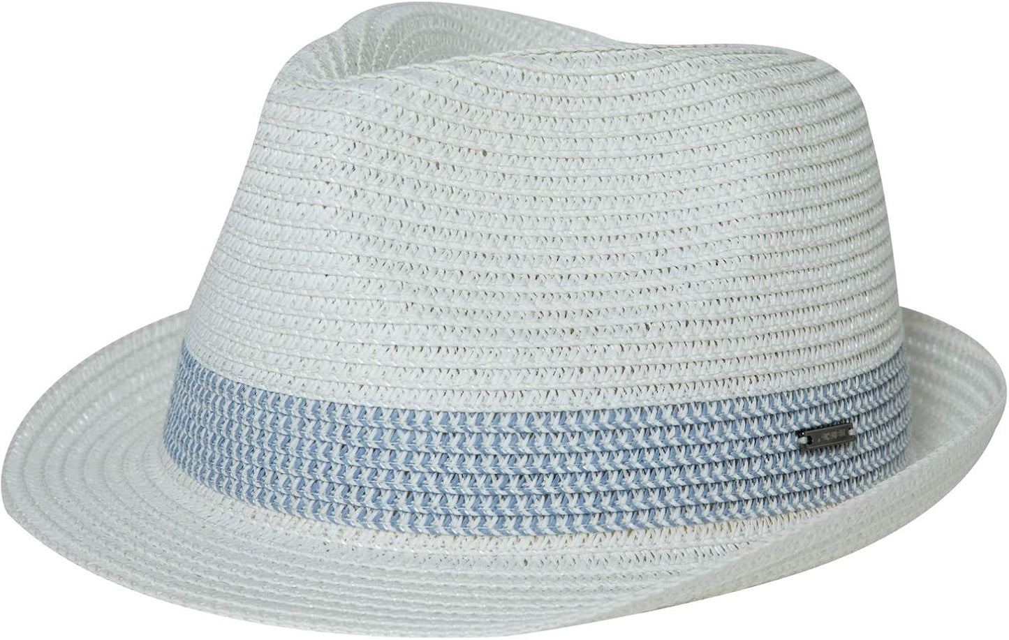 Packable Straw Fedora Panama Sun Hat for Summer Beach Fun