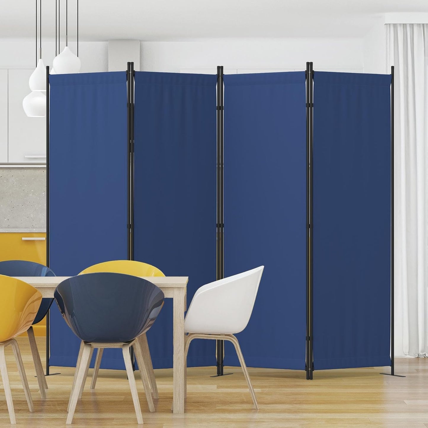 Room Divider 4 Panel Folding Privacy Screens for Home Office
