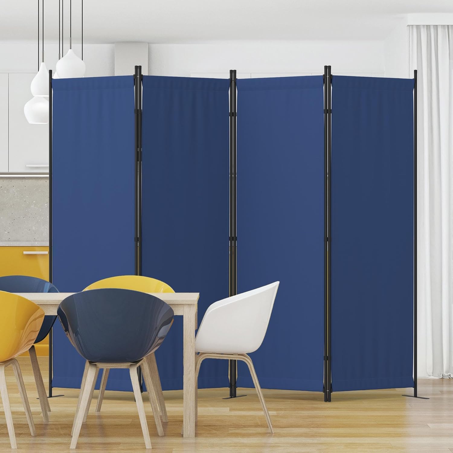 Room Divider 4 Panel Folding Privacy Screens for Home Office