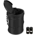 Car Trash Can Pop Up Collapsible Bin with Lid - Compact Car Garbage