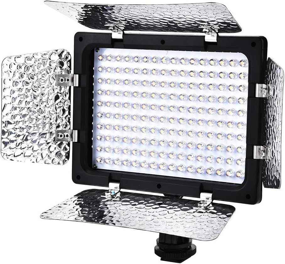 LED Video Light with 160pcs LEDs for Professional Photography