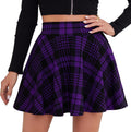 DJT Women's Versatile Flared Pleated Mini Skater Skirt with Built-In