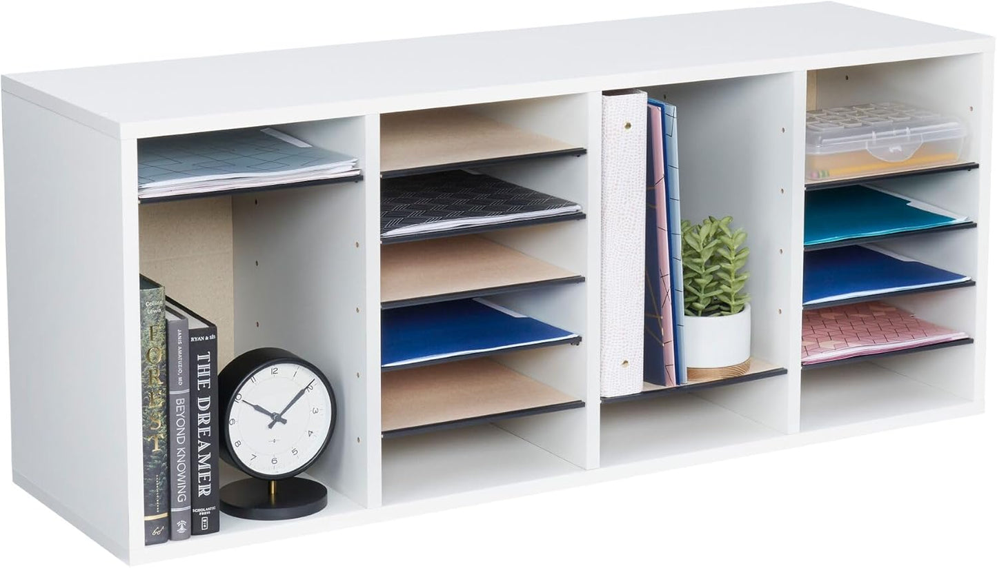 Safco Literature Organizer with 24 Compartments for Office Use