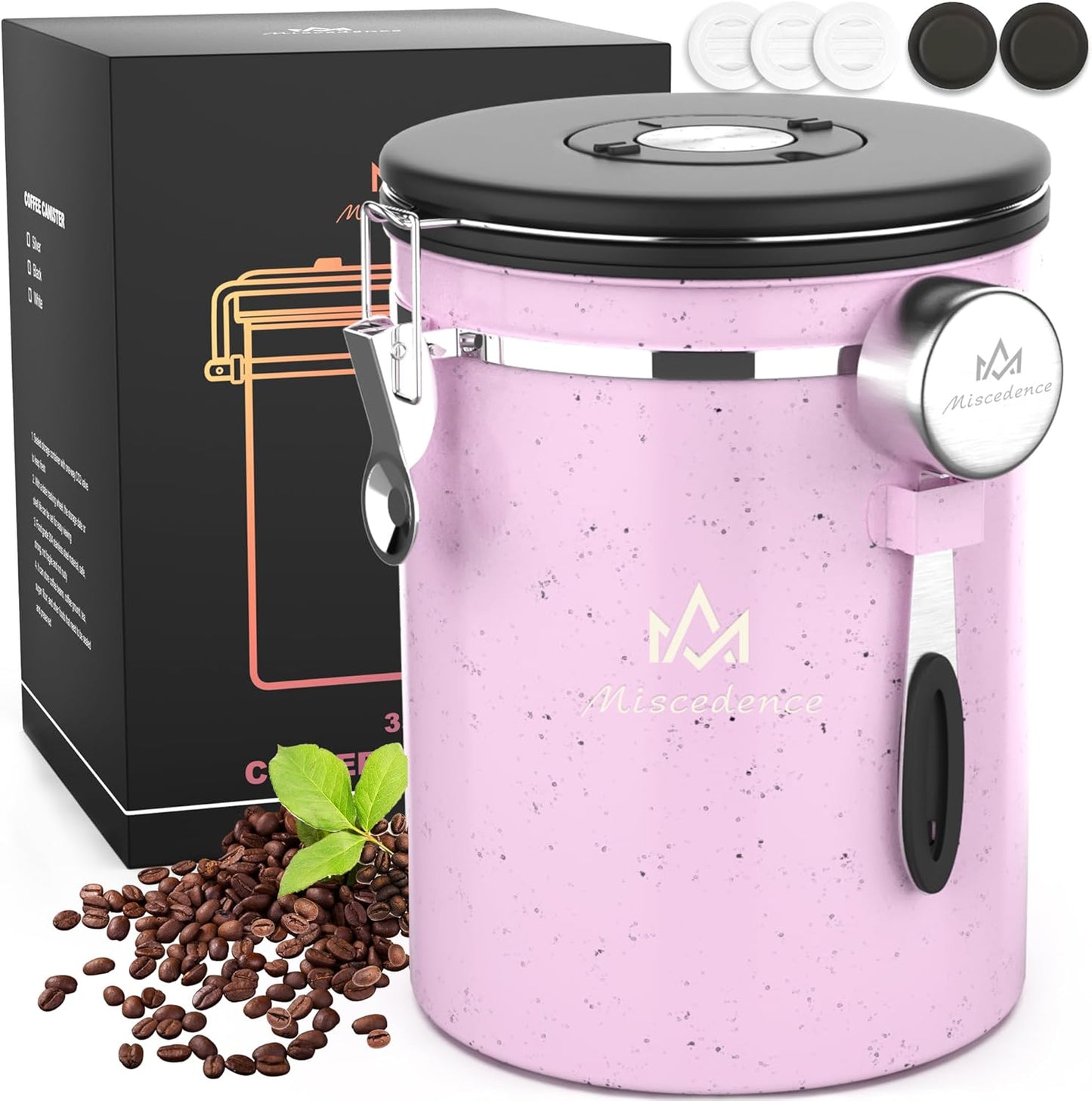 35OZ Coffee Canister for Ground Coffee with Date Tracker