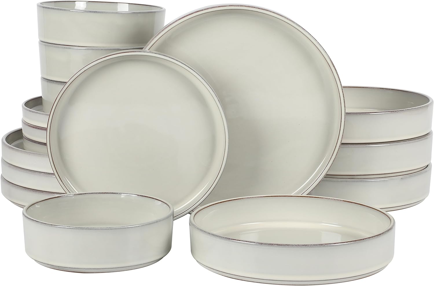 Bloomhouse Santorini Mist Double Bowl Terracotta Dinnerware Set