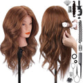 Mannequin Head with 100% Human Hair for Cosmetology Practice