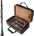 EASTROCK Bb Clarinet for Beginners with 17 Keys and Barrels