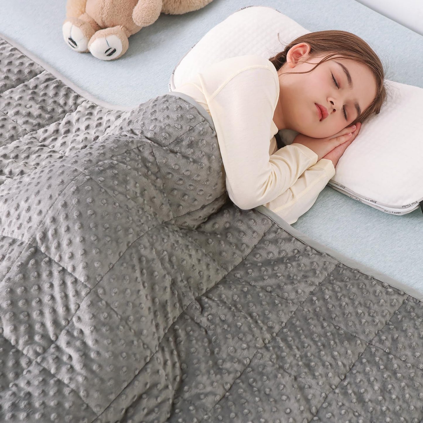 Sivio Weighted Blanket for Bed - 7 Pounds of Comfort