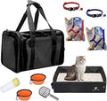 Breathable Soft-Sided Cat Carrier & Travel Litter Box - Airline