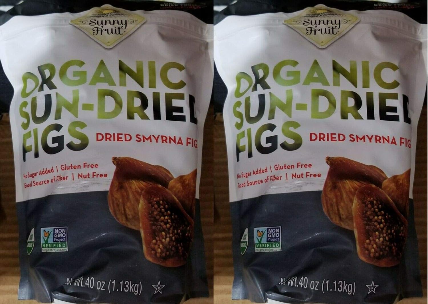 Organic Sun-Dried Figs 2 Pack - Tender & Juicy Delight