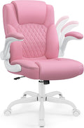 Leather Office Chair PU Home Computer Desk Chair with Ergonomic