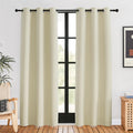 Blackout Curtains for Bedroom Beige 42 in x 80 in - Thermal Privacy