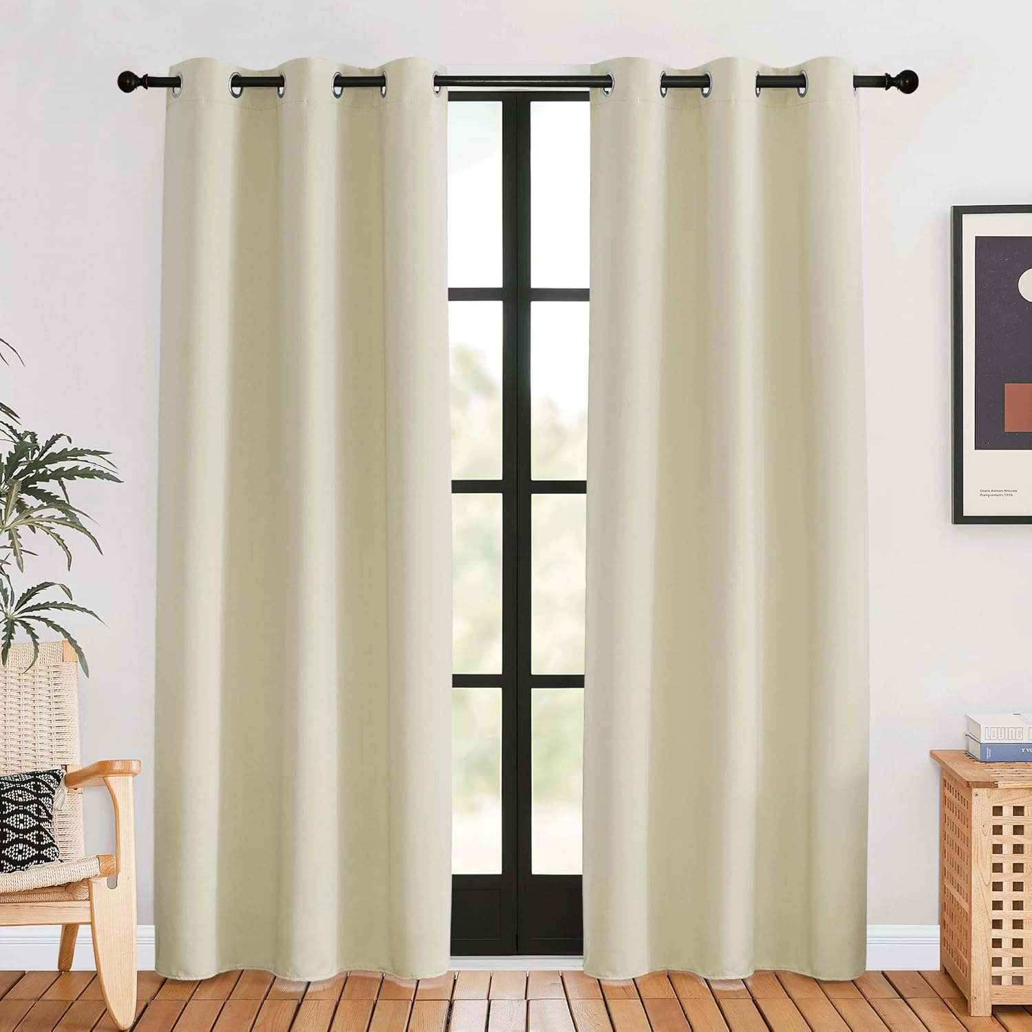 NICETOWN Blackout Curtains for Bedroom, Elegant Thermal Drapes