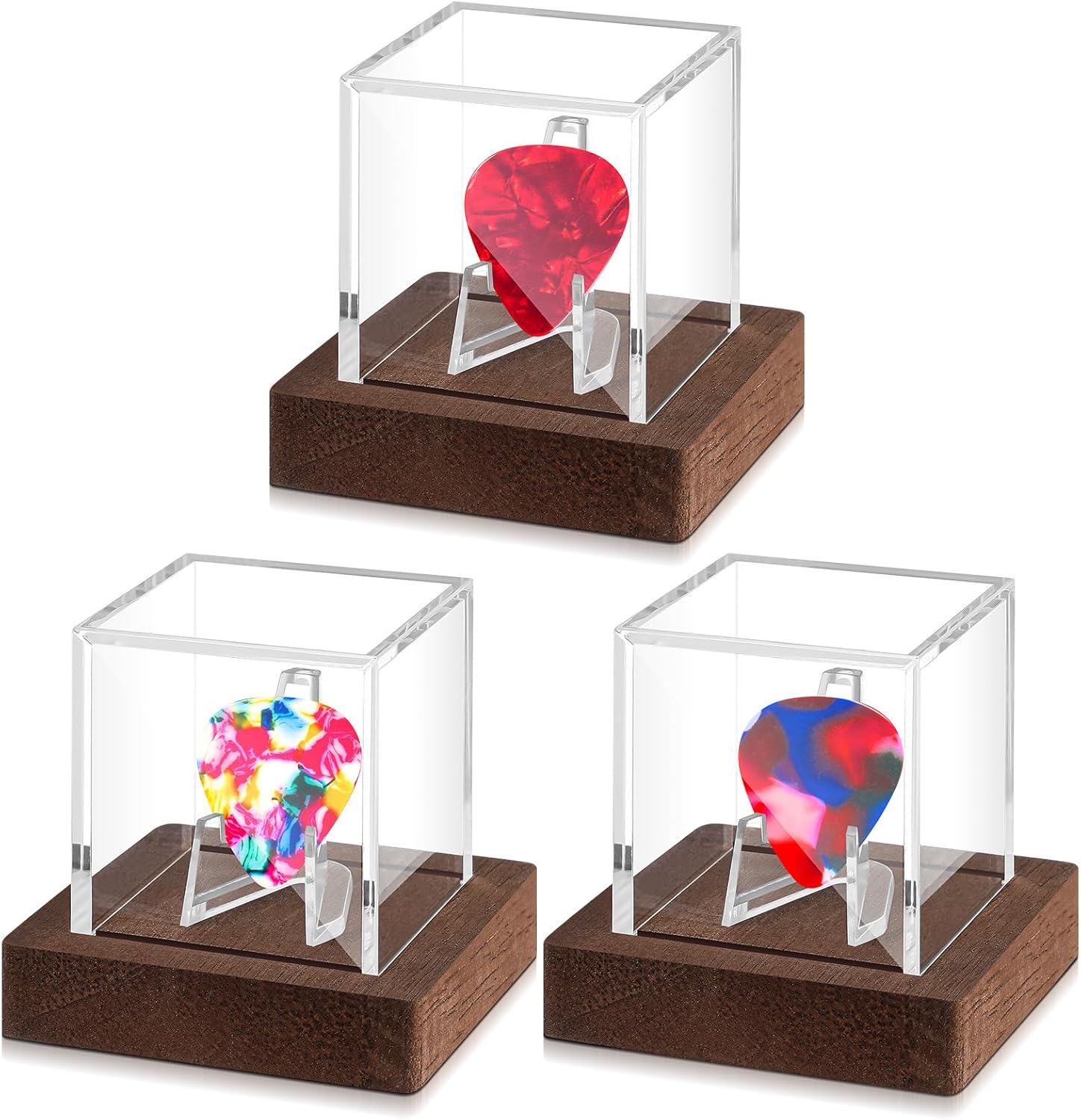 DoubleFill Clear Acrylic Guitar Pick Display Case - Showcase & Protect!
