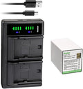 Kastar 1-Pack Battery and LTD2 USB Charger Compatible with Arlo Pro 4