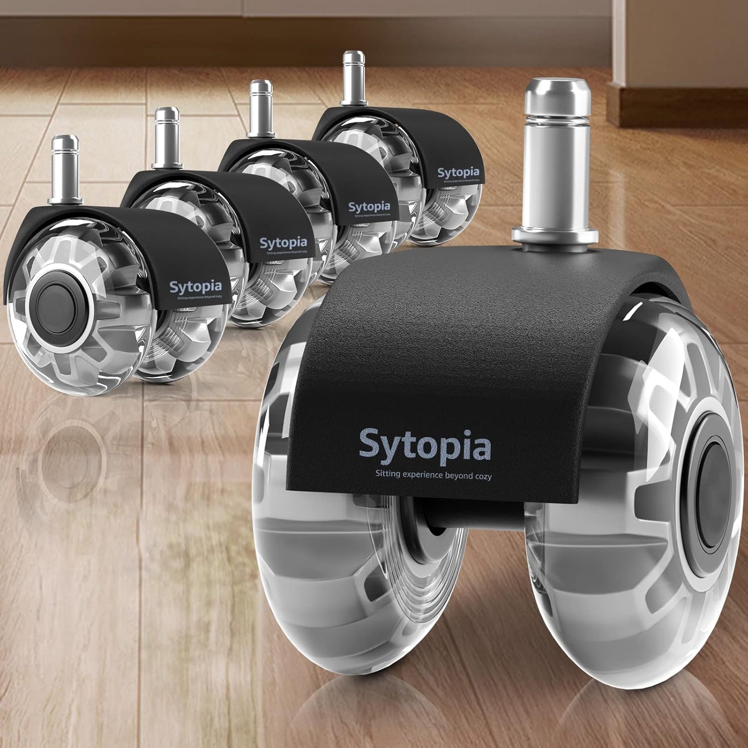 Sytopia Office Chair Wheels - Quiet & Safe Rollers