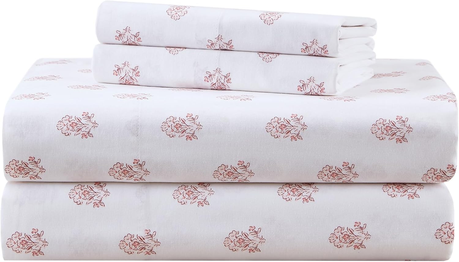 Comfort Spaces 100% Cotton Sheets Queen for All Seasons Use