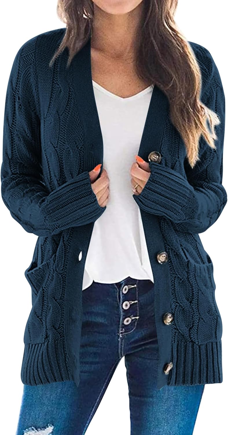 PRETTYGARDEN Women's Open Front Cardigan for Cozy Fall Fashion