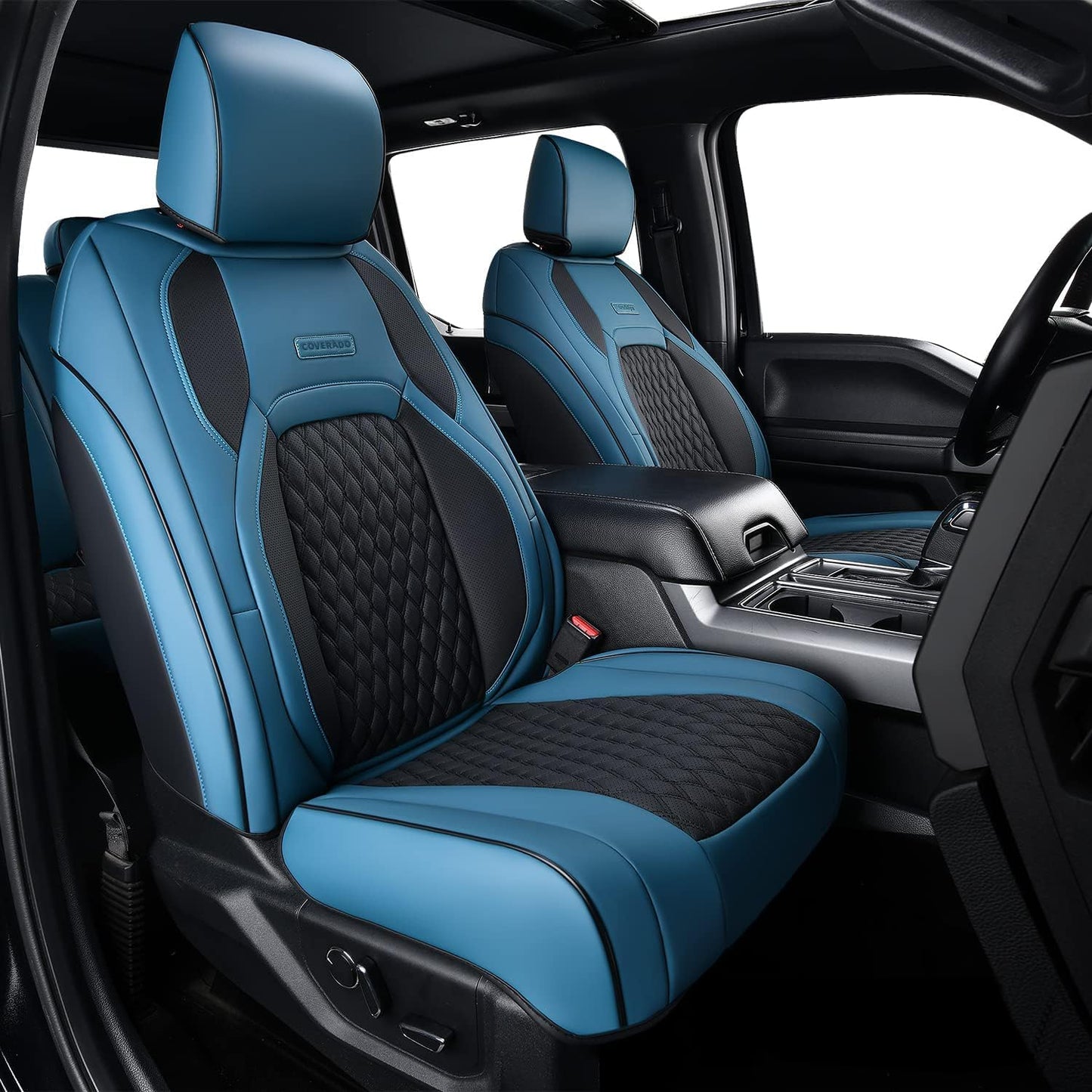 Coverado Waterproof Faux Leather Seat Covers for Ford F150