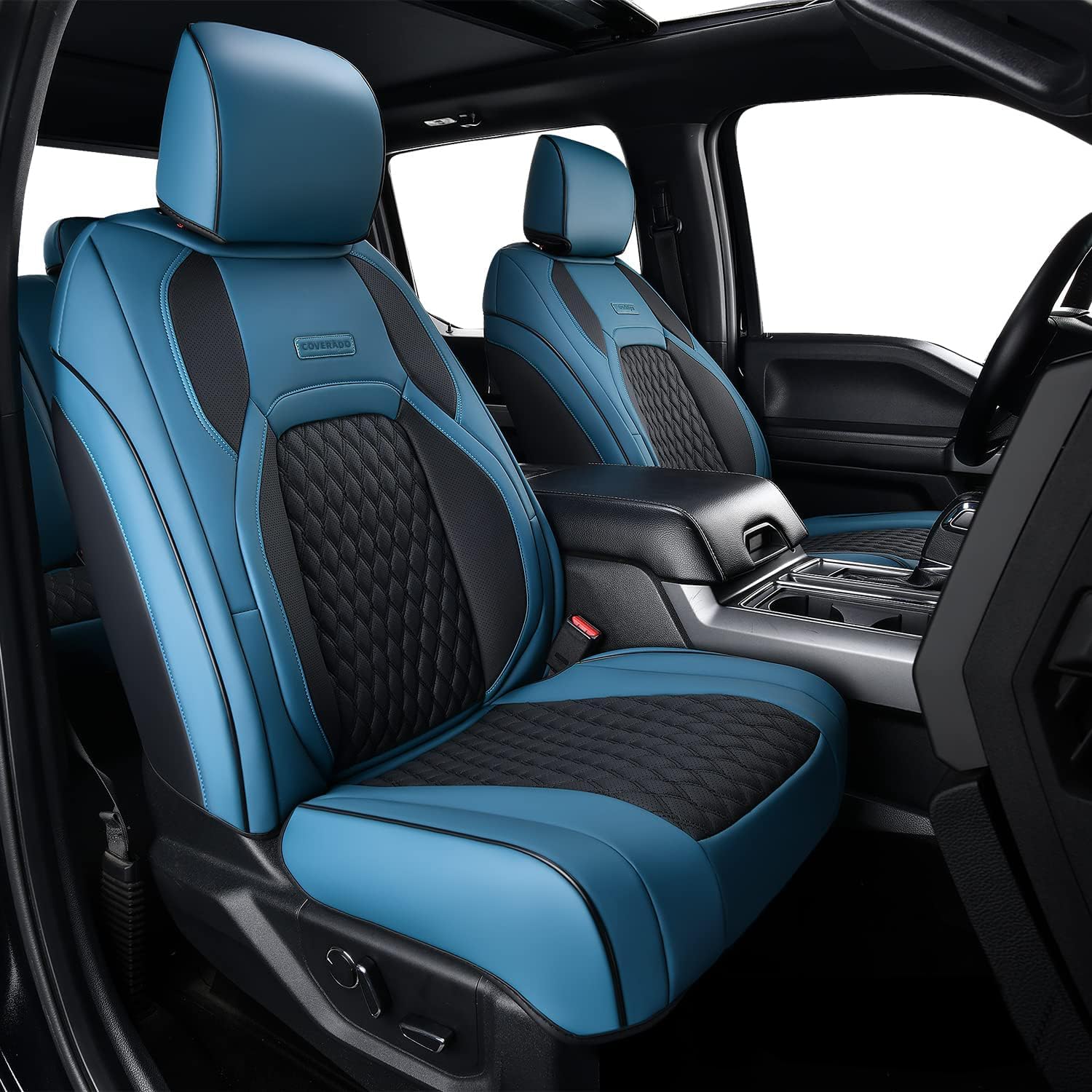 Coverado Waterproof Faux Leather Seat Covers for Ford F150