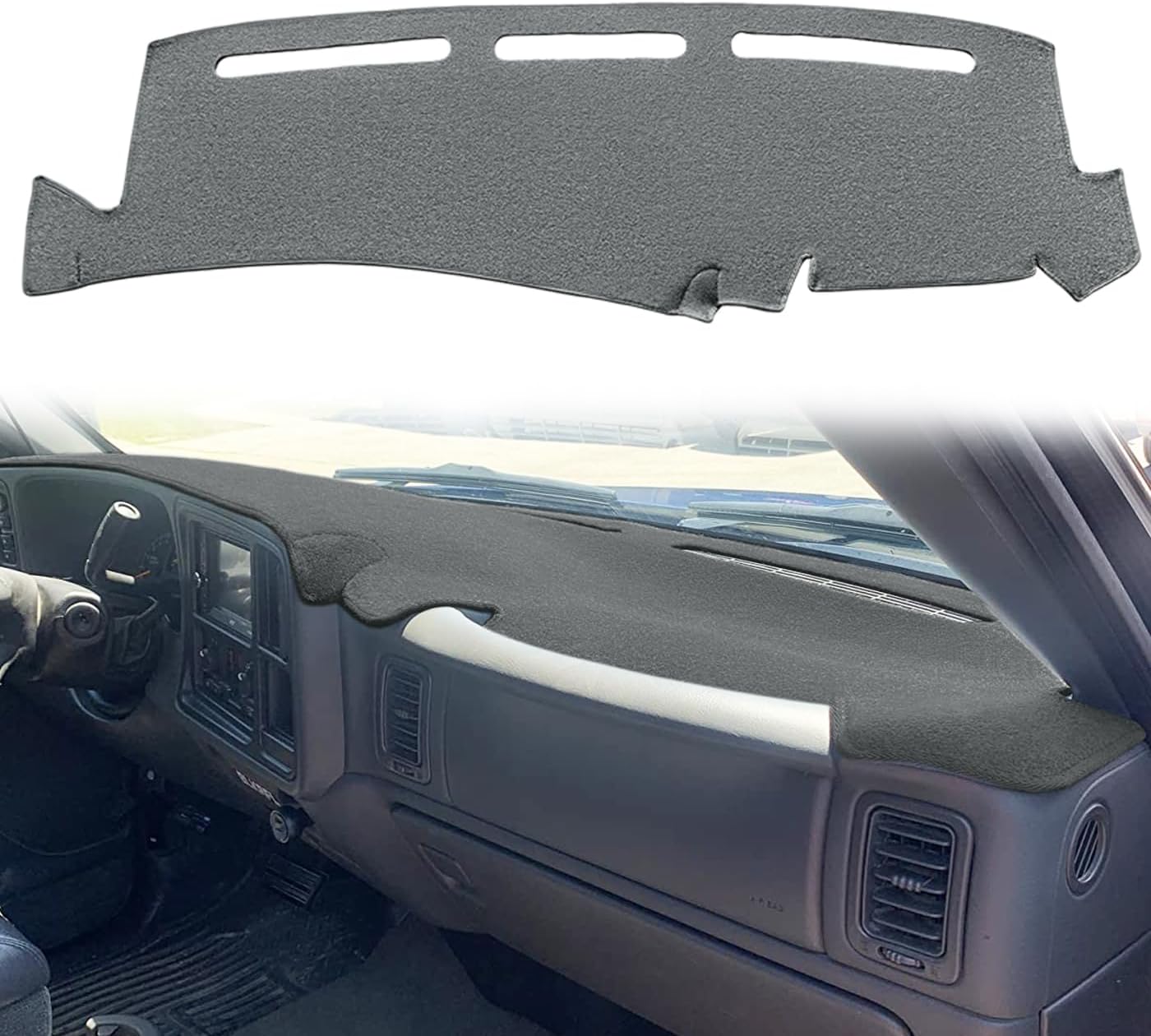 Custom Fit Dash Cover Mat Pad for GMC Sierra and Chevy Models